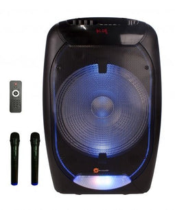 N-GEAR The Flash 1510 - Karaoke Speaker met Lichteffecten - Zwart