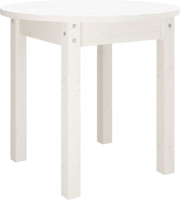 vidaXL - Salontafel - Ø - 45x40 - cm - massief - grenenhout - wit