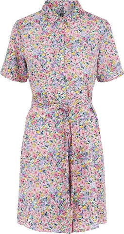 Pieces PCAPRIL SS DRESS BC - Dames Jurk - 3/4 Mouwen - Maat XL