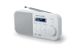 Muse M-109 DBW - DAB+/FM Radio - 60 Voorkeuzezenders - Wit