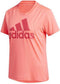 adidas BOS Logo - Shirt dames - Korte mouwen - Roze/Rood (2020)