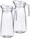 Glazen schenkkan/karaf met deksel 1,4 liter 14 x 29 cm - Sapkannen/waterkannen/schenkkannen