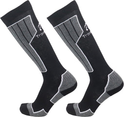 Travelhawk Skisokken - Unisex - Kniehoogte - Goede vochtafvoer - Zwart