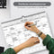 Systemyze S0057 - Wandkalender - 12 Maanden - Ophangbaar - 43 x 33 cm - Grijs/Wit