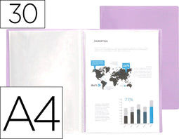 Liderpapel EC75, Project folder, A4, Paars, 310 mm, 230 mm, 8 mm