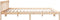 vidaXL - Bedframe - extra - lang - zonder - matras - massief - grenenhout - 200x210 - cm