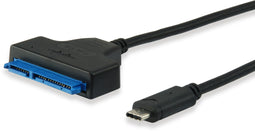 Equip 133456 - USB-C naar SATA-adapter - 50CM - Zwart