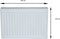 Plieger Compact Paneelradiator Type 11 - Geribbelde voorplaat - 40 x 80 cm - Wit