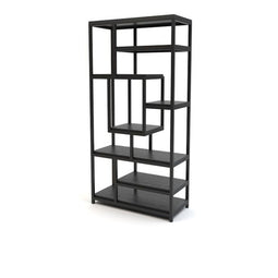 Roxxz Design Industrial Bookcase COD - Black