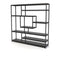 Roxxz Design Industrial Bookcase COD - Mango Wood Black - 200x40x200