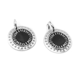 Melli Mello Coin Earring Silver colored coating