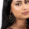 Melli Mello Coin in hoop Earring Gold colored coating