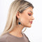 Melli Mello Coin in hoop Earring Silver colored coating