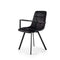 Roxxz Design Dining chair Max - Velvet Gray - Industrial