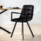 Roxxz Design Dining chair Max - Velvet Gray - Industrial