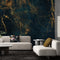 Melli Mello Golden Thunder Wall Mural Dark Blue