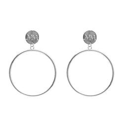 Melli Mello Hoop Earring Silver coating