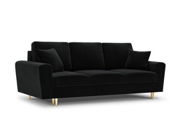 Micadoni Velvet Sofa With Bed Function And Box "Moghan" 3 Seats