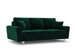 Micadoni Velvet Sofa With Bed Function And Box "Moghan" 3 Seats