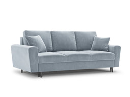 Micadoni Velvet Sofa With Bed Function And Box "Moghan" 3 Seats