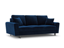 Micadoni Velvet Sofa With Bed Function And Box "Moghan" 3 Seats