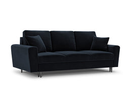 Micadoni Velvet Sofa With Bed Function And Box "Moghan" 3 Seats