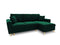 Micadoni Velvet Reversible Corner Sofa With Bed Function And Box