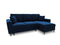 Micadoni Velvet Reversible Corner Sofa With Bed Function And Box