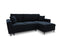 Micadoni Velvet Reversible Corner Sofa With Bed Function And Box