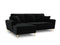 Micadoni Velvet Left Corner Sofa With Bed Function And Box,