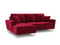 Micadoni Velvet Left Corner Sofa With Bed Function And Box,