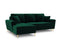 Micadoni Velvet Left Corner Sofa With Bed Function And Box,