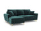 Micadoni Velvet Left Corner Sofa With Bed Function And Box,
