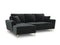 Micadoni Velvet Left Corner Sofa With Bed Function And Box,