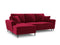 Micadoni Velvet Left Corner Sofa With Bed Function And Box,