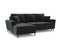 Micadoni Velvet Left Corner Sofa With Bed Function And Box,
