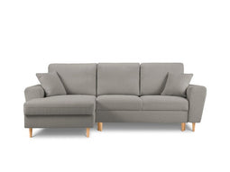 Micadoni Boucle Left Corner Sofa With Bed Function And Box, "Moghan", 4 Seats, 241x145x88