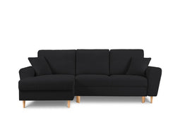 Micadoni Boucle Left Corner Sofa With Bed Function And Box, "Moghan", 4 Seats, 241x145x88