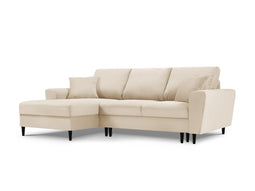 Micadoni Left Corner Sofa With Bed Function And Box "Moghan" 4 Seats