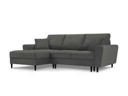 Micadoni Left Corner Sofa With Bed Function And Box "Moghan" 4 Seats