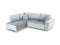 Micadoni Velvet Left Corner Sofa With Bed Function And Box