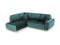 Micadoni Velvet Left Corner Sofa With Bed Function And Box