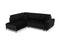 Micadoni Velvet Left Corner Sofa With Bed Function And Box