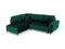 Micadoni Velvet Left Corner Sofa With Bed Function And Box