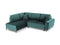 Micadoni Velvet Left Corner Sofa With Bed Function And Box