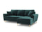 Micadoni Velvet Right Corner Sofa With Bed Function And Box