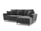 Micadoni Velvet Right Corner Sofa With Bed Function And Box