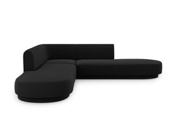 Micadoni Velvet Symmetrical Corner Sofa "Miley" 5 Seats