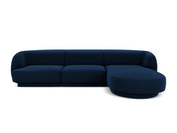 Micadoni Velvet Right Corner Sofa "Miley" 4 Seats