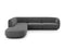 Micadoni Velvet Left Corner Sofa